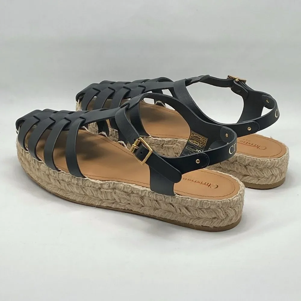 Christian Dior Dioriviera Marine Espadrille Sandals size 41
